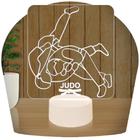 Luminária Led 3d  Judo Luta  Abajur Presente Criativo Decoração