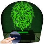 Luminária Led 3D Leão Abajur 2 - 3D Fantasy