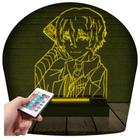 Luminária Led 3d Osamu Dazai Bungo Stray Dogs Abajur