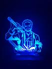 Luminaria Led 3d, Roronoa Zoro, Anime, Geek, 16 Cores controle remoto