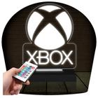 Luminária Led 3D XBOX Jogo Game Abajur 16 Cores e Controle