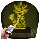 Luminária Led 3D Yu-Gi-Oh! Yugi Muto Abajur Presente Criativo Decoração - 3D Fantasy