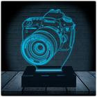 Luminária Led Abajur 3D Camera
