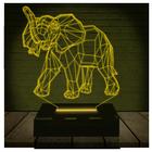 Luminária Led Abajur  3D  Elefante 3