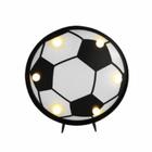 Luminária Led Abajur Bola De Futebol Times Mesa Ou Parede - Loja Coisaria