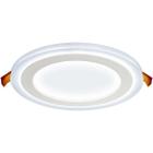 Luminária led de Embutir 18W 3 estágios redonda 6W+12W 6500K Fria Elgin DER126-BFBF