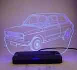 Luminária Led de Mesa em Acrílico Carro Fiat 147 - Presente Dia dos Pais - Roacrylicos