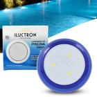 Luminária LED de Piscina 4W Corpo azul 12V 63mm encaixe de 3/4 LED azul - Iluctron