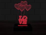 Luminária Led, Dia Dos Namorados, Presente, Amor, 16 Cores, Coração, Casal, Presente Criativo