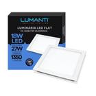 Luminaria Led Flat Embutir Quadrada 18w 6500k 1350 Lumens - Lumanti