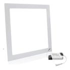 Luminária Led Plafon Branco Quadrado Embutir Luz Branco Frio 24w 6500k Sala Quarto Cozinha Escritóri