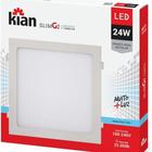 Luminária Led Quadrada Kian 24W Sobrepor 6500K