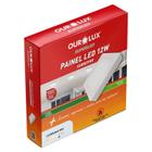 Luminária Led Sobrepor Quadrada 12 Watts 6500K Branco Frio - OUROLUX