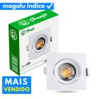 Luminária Led Spot 5W Quadrado Embutido Branco Frio Quente Granfei