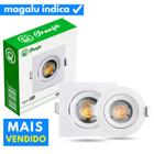 Luminária Led Spot 7W Redondo Quadrado Embutido Branco Frio Quente 3000k 6500k Bivolt