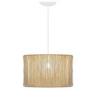 Luminária Lustre Rustico De Sisal Modelo Retrô Sala Cozinha Pendente Teto