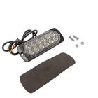 Luminária Luz Advertência 12 Leds Bivolt Pisca Com 18 Sequências Diferentes Strobo 6000K Branco - PRADOLUX - IL5100