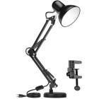 Luminária Mesa Abajur Quarto Articulável Com Garra E Base