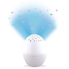 Luminária Musical Little Egg divertida projeta estrelinha e lua lúdico muda de cor Infantil KaBaby - 11705B