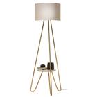 Luminária para quarto com cúpula bege