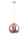 Luminária Pendente 25Cm Globo Bola Dixon Espelhada Rose Gold