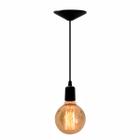 Luminária Pendente Cabo Fio Industrial Decorativo Retrô E27 - Madeinsp