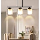 Luminária pendente DLLT Metal Kitchen Island de 3 luzes - DINGLILIGHTING