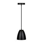 Luminaria pendente led preto 9w 6.500k kian