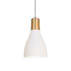 Luminária Pendente Lustre Teto Luxo Branco com Dourado 1920