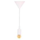 Luminária pendente pvc 1m branco interneed