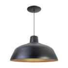 Luminária Pendente Retro 40cm Interior Cobre Com Fiação 110/220v