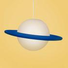 Luminária Pendente Saturno Azul + Lâmpada de Led - USARE