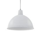 Luminária pendente taschibra td 822 branco fosco