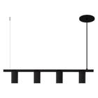 Luminária Pendente Trilho De Teto Balcão Mesa Preto 80Cm - Single Light