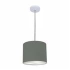 Luminária Pendente Vivare Free Lux Md-4106 Cúpula em Tecido