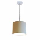 Luminária Pendente Vivare Free Lux Md-4107 Cúpula em Tecido 25x20cm