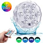 Luminária Piscina 10 Leds Rgb Prova D'Agua + Controle 4.5V