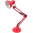 Luminária Pixar Lorben Abajur de Mesa Articulada Garra e Base Vermelho GT-6035