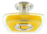 Luminária Plafon - Ovalado Amarelo - Sala Cozinha Quarto