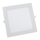 Luminária Plafon Painel Led 18W Quadrado Embutir Branco Frio