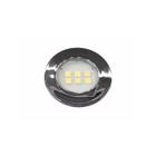 Luminária Point Pontual Circular Cromada 3000k Branco Quente Com 6 Super Leds Bivolt Nuze