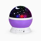 Luminária Projetor Estrelas 360º Abajur Star Master - Roxo