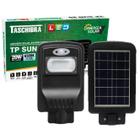 Luminaria Publica Solar 20w 6500K Sensor Presença IP65