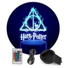 Luminária Relíquias da Morte Harry Potter RGB + Controle