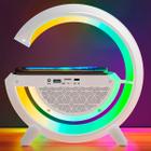 Luminária Rgb Caixa Som G Speaker Carregador Indução Smart - BIVENA