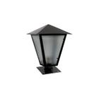 Luminária Romana Parafusar no Muro Alumínio Preto 31cm