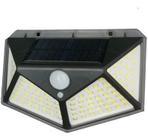 Luminária Solar 100 LEDs Sensor Presença 3 Modos - VALECOM