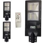 Luminaria Solar 240w Led Poste 3 Und Sensor Controle Refletor Jardins Iluminaçao Externa