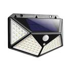 Luminaria Solar Arandela 100 Led Com Sensor Presenca+Noturno