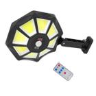 Luminária Solar de Parede SS Light 168 LEDs Luz de Jardim Área Externa Sensor de Presença 3 Modos 6500K